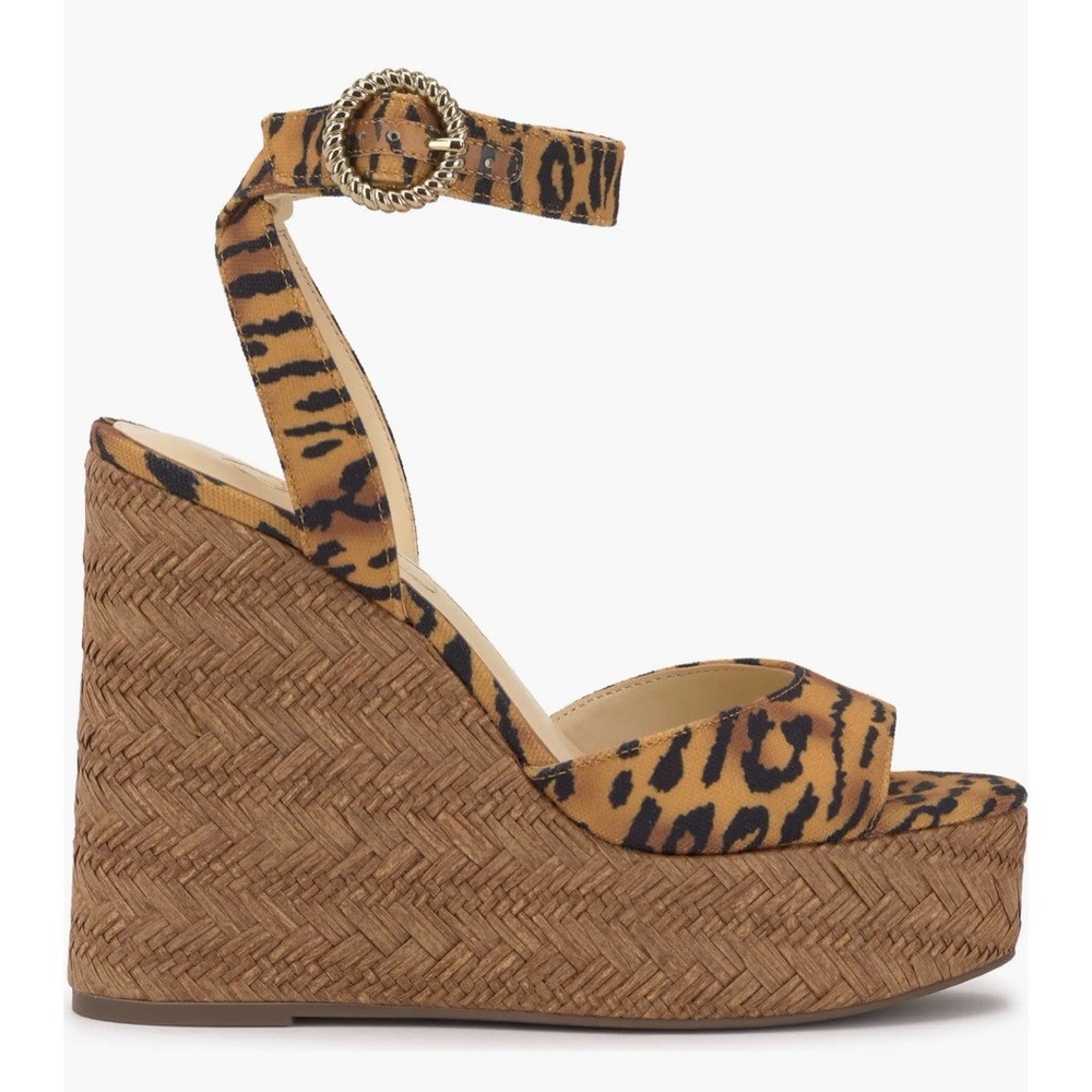 Jessica Simpson Kamindi Animal Print Wedge Sandals